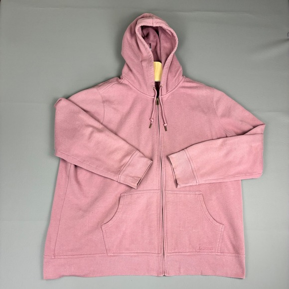 L.L. Bean Tops - Full Zip Hoodie Women's 3X Plus Mauve Fleece L.L. Bean Gorpcore Work Wear Rugged